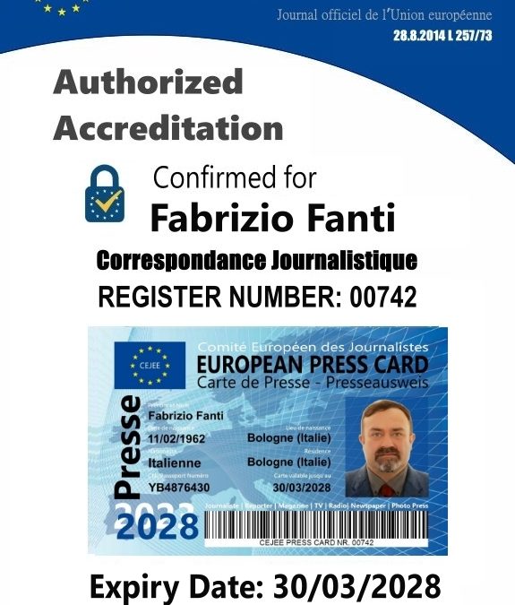 European Press Card 000750